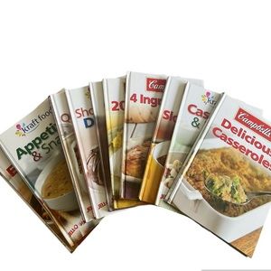 Set of 10 Kraft Foods and Campbell’s cookbooks